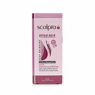 ماسک مو خشک و اسیب دیده با ابکشی اسکالپیا