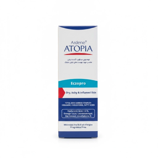 ee02d8a8-2fa3-4ca8-aa96-121a40ffa732 لوسیون مرطوب کننده بدن آردن atopia پوست خیلی خشک 200 ml